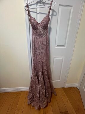 Ever New Mauve Sequin Mermaid Gown - Women Dresses Prom